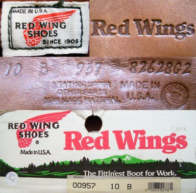 画像3: Deadstock 1992'S RED WING 957 RUGGED WORK 8inch Made in USA 箱付
