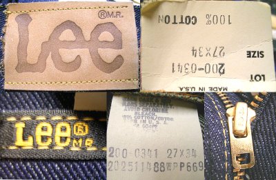 画像3: Deadstock 1980'S Lee Riders 200-0341 BOOT CUT Jeans リー200 USA製