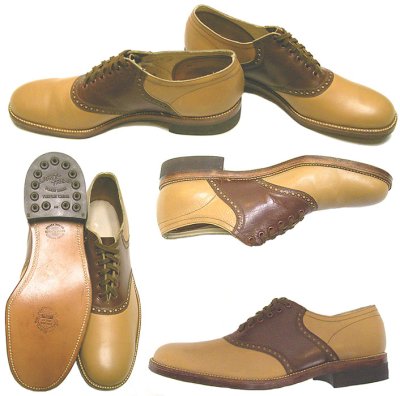 画像1: Deadstock 1950'S FRIEDMAN SHELBY (International Shoe Co) Saddle  USA製 