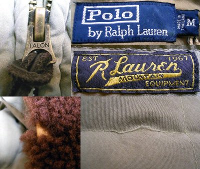 画像3: POLO by Ralph Lauren Quilted Down JK ポロ・ラルフ 羊毛ボア付 ダウンJK