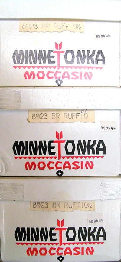 画像3: Deadstock 1980'S MINNETONKA 8923 BRN RUFF Blucher Moccasin USA製 箱付 