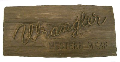 画像1: Wrangler Western Wear Lasso Advertising Sign Board 1960-70'S ラングラー
