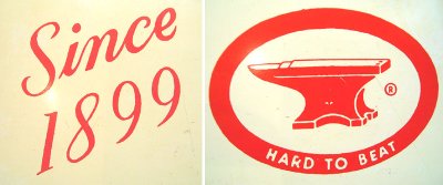 画像3: ANVIL BRAND Advertising Steel  Sign Board 1950'S アンビル・アドバタイジング