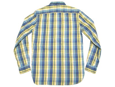画像1: Double RL(RRL) Plaid Frannel Shirts  ダブルアールエル フランネルシャツ 青×黄