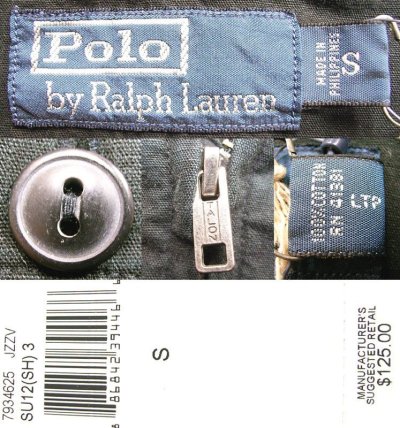 画像3: POLO by Ralph Lauren Zip-up Poplin Work Shirts Chin-Strap ポロ・ラルフ