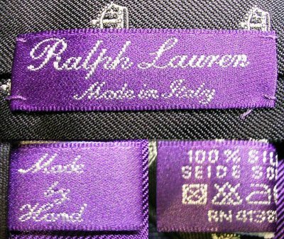 画像3: Ralph Lauren Purple Label SILK Tie パープル・レーベル ネクタイ イタリア製 #2