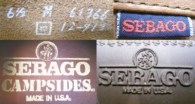 画像2: Deadstock 1980'S SEBAGO CAMPSIDES  12-913 セバゴ 茶 USA製  箱付 