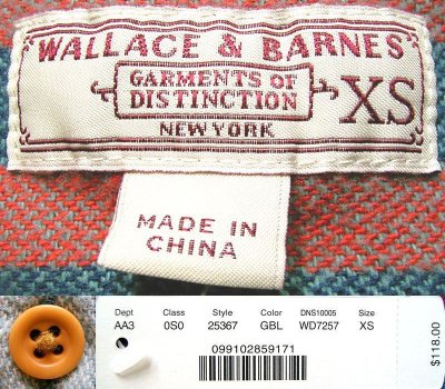 画像3: WALLACE & BARNES by J.Crew Plaid Flannel Shirts 青緑×赤 へヴィフランネル