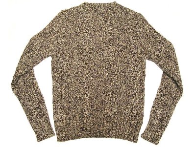 画像1: POLO by Ralph Lauren Mixed Knit Sweater 霜降り糸　コットンニット 茶ミックス