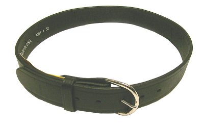 画像1: Deadstock 1990'S TEX TAN 1005 Harness Leather Belt 黒 極厚ベルト USA製