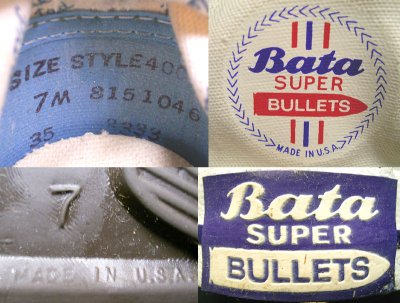 画像3: Deadstock 1970'S BATA BULLETS B B Shoes 白 バータ・バレッツ USA製　箱付