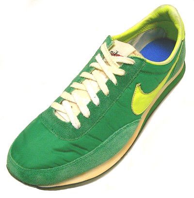 画像1: NIKE Vintage Series ELITE ナイキ エリート ランニング 緑×黄 筆記体 靴袋付 箱ナシ