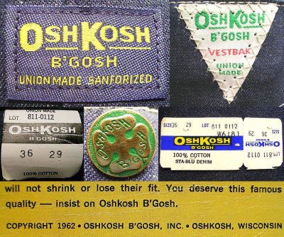 画像3: Deadstock 1970'S Osh Kosh B'GOSH BIB OVERALL 811 UNION MADE IN USA