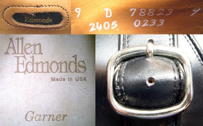 画像3: Deadstock 1990-2000'S Allen Edomonds GARNER モンク・ストラップ USA製 箱付