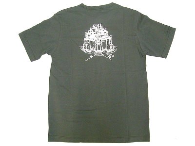 画像1: Cockscomb Castle Print T-Shirts キャッスル　バックプリント Tシャツ チャコール