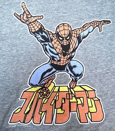 画像2: JUNKFOOD "スパイダーマン " Spider-Man　USA限定 カタカナバージョン Tシャツ 