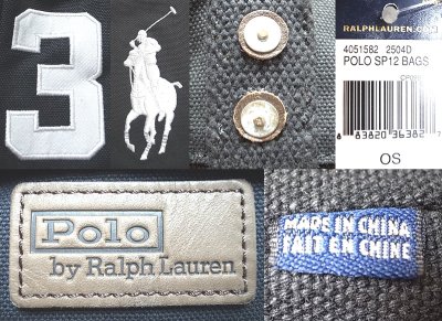 画像3: POLO by Ralph Lauren Big Pony Canvas Tote Bag ビッグ・ポニー トートバック 黒