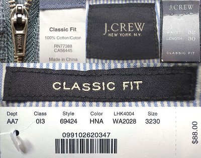 画像3: J.CREW Classuc Fit Trousers ジェイ・クルー　ポプリン・トラウザーチャコール