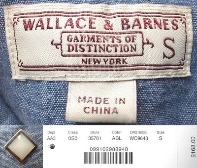 画像3: WALLACE & BARNES by J.Crew Western Chambray Shirts ウォレス＆バーンズ