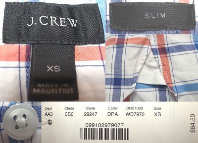 画像3: J.CREW 2-Ply Cotton Gingham B.D Shirts  白×紺×青×赤 ボタン・ダウン