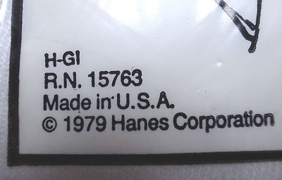 画像2: Deadstock HANES 1979'S 3P Tシャツ(クルー)へインズ 3枚パック袋入り USA製 