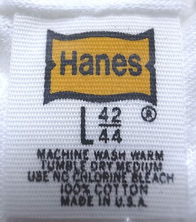 画像3: Deadstock 1976'S Hanes Pocket-T ヘインズ ポケT 綿100% 白 USA製 袋入