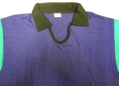 画像2: Deadstock 1980'S Champion Multi-Color 襟付 Tシャツ 綿100% アメリカ製 M