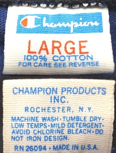 画像3: Deadstock 1980'S Champion Multi-Color 襟付 Tシャツ 綿100% アメリカ製 