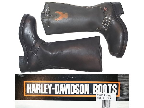 画像1: Deadstock 1980'S HARLEY-DAVIDSON　8652 Engineer Boots(PT83) 箱付 #2 (1)