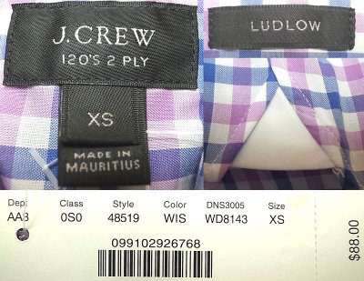 画像3: J.CREW LUDLOW  WIDESPREAD DRESS Shirts ジェイ・クルー ギンガム・ドレス