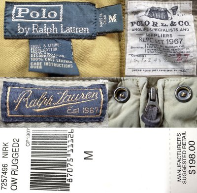 画像3: POLO by Ralph Lauren  Quilted Hunting Vest ベージュ(中綿入り) キルト・ヴェスト