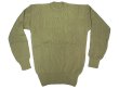 画像1: Deadstock 1980-90'S Italian Military Sweater イタリア軍クルーセーター カーキ (1)
