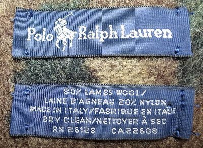 画像3: POLO by Ralph Lauren Camouflage Wool Sotle カモフラ ウール マフラー イタリア製