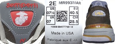 画像3: New Balance MR993USMC(US.MARINE CORPS) MEN'S Made in USA 箱付