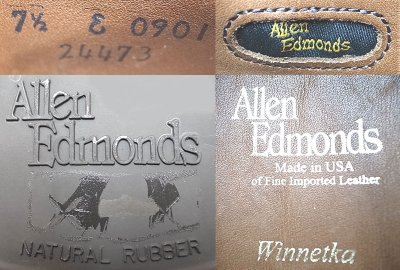 画像3: Allen Edmonds Winnetka V-Tip Loafer Black×Rubber Sole USA製 箱付