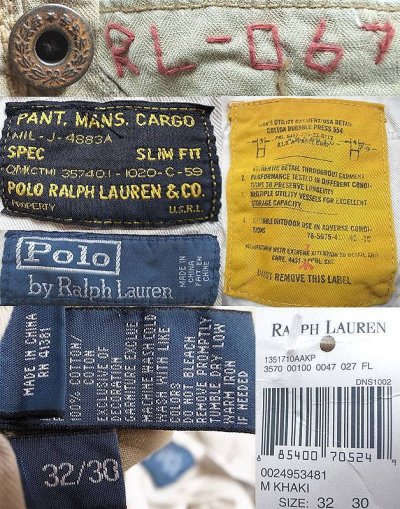 画像3: POLO by Ralph Lauren HBT Military Trousers ポロ・ラルフ ベージュ カーゴパンツ