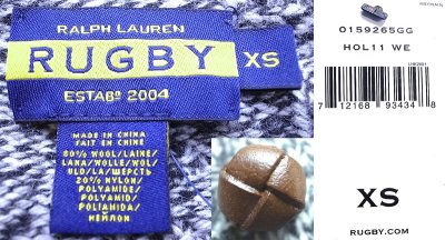 画像3: RUGBY by Ralph Lauren Shawl Collar Mixed Knit ラグビー ショールカラー 霜降り