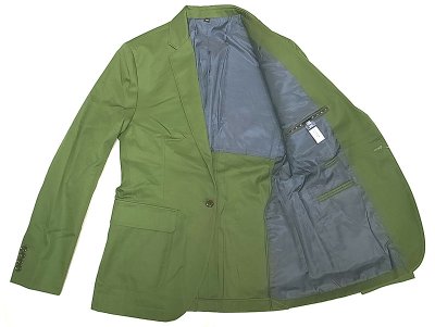 画像1: J.CREW Satin SLIM FIT Sports Coat (TaylorJK) 綿サテン・テイラーJK 1B Green　
