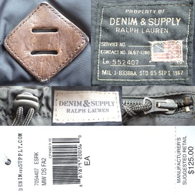 画像3: DENIM & SUPPLY by Ralph Lauren Back Pack デニム＆サプライ デイ・パック 黒