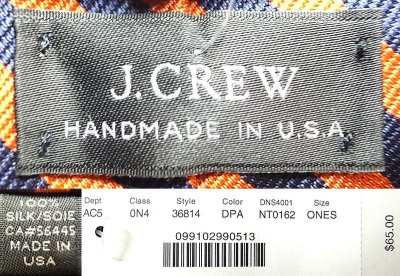 画像3: J.CREW SILK REGIMENTAL TIE Made in USA  ジェイ・クルー レジメンタル タイ #6