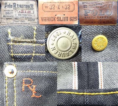 画像3: POLO by Ralph Lauren Vintage Slim 629 JEANS ポロ・ラルフ 生デニム 赤ミミ #2　