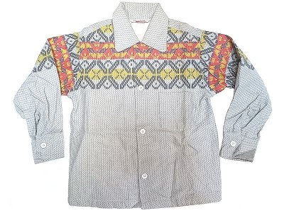 画像1: Deadstock 1960'S SPARTAN Print Flannel Shirts Boys Age:8 Made in USA