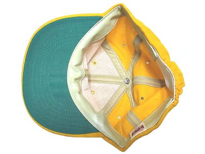 画像2: Deadstock 1970-80'S MASON Melton(Wool) Baseball Cap 黄 Made in USA