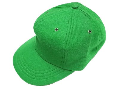 画像1: Deadstock 1960-70'S  Felt (Wool×Rayon) Baseball Cap 緑 Made in USA