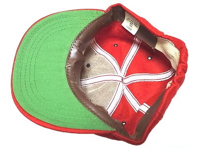 画像2: Deadstock 1960-70'S Felt (Wool×Rayon) Baseball Cap 赤 Made in USA
