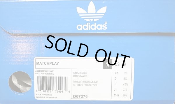 画像2: ADIDAS MATCHPLAY LEATHER TRIBLUE アディダス マッチプレイ 鉄紺 本革 箱付 (2)