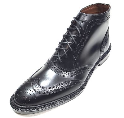 画像1: Allen Edmonds Macadam Wing-Tip Boots Rubber Tap Leather Sole USA製 箱付