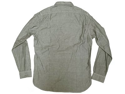 画像1: J.CREW SPTG Gray Chambray Shirts Chin-Strap  One Wash加工 シャンブレー