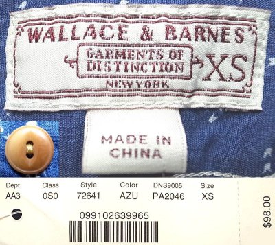 画像3: WALLACE & BARNES by J.Crew 絣抜染総柄 ワークシャツ ウォレス＆バーンズ