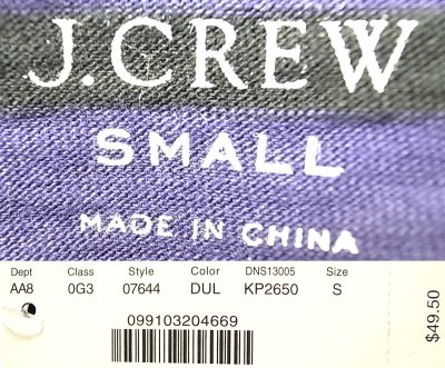 画像3: J.CREW Border Cut&Sewn L/S  ジェイ・クルー ボーター・カットソー ナス紺×黒